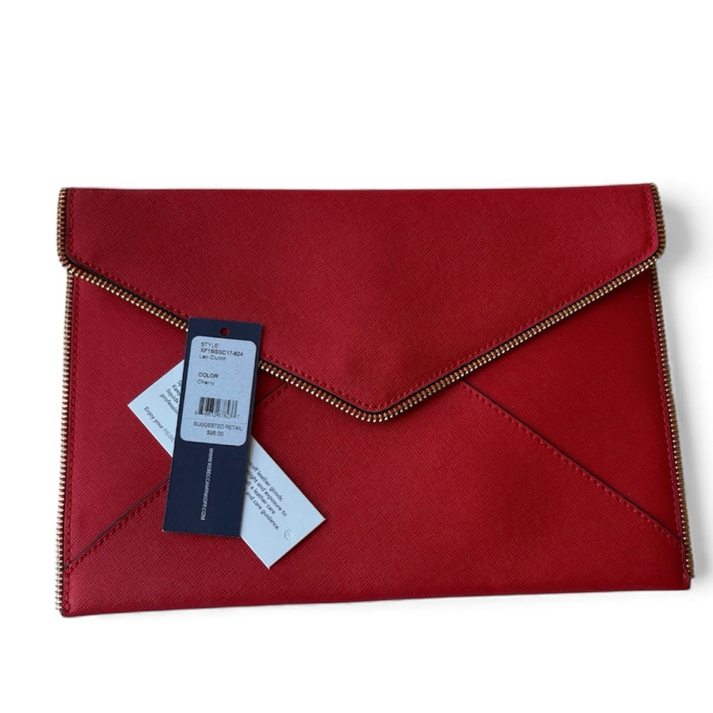 Rebecca Minkoff Leo Clutch in Cherry Red NWT